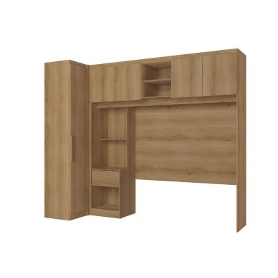 DORMITÓRIO MODULADO 3 MODULOS CAPUCCINO/OFF WHITE