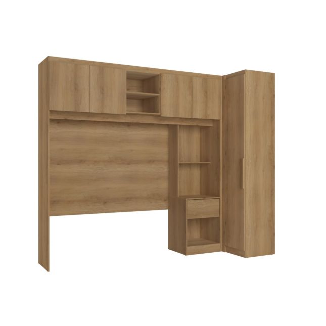 DORMITÓRIO MODULADO 3 MODULOS CAPUCCINO/OFF WHITE