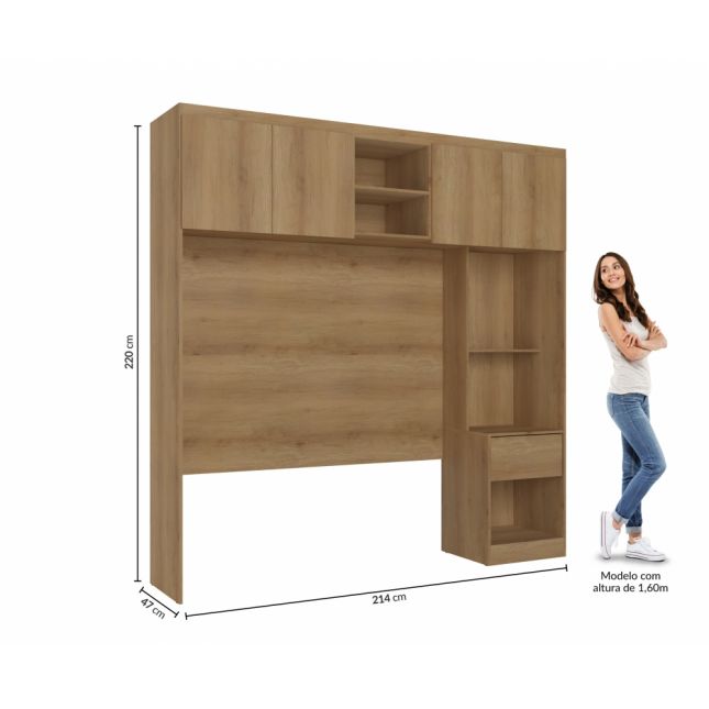 DORMITÓRIO MODULADO 3 MODULOS CAPUCCINO/OFF WHITE